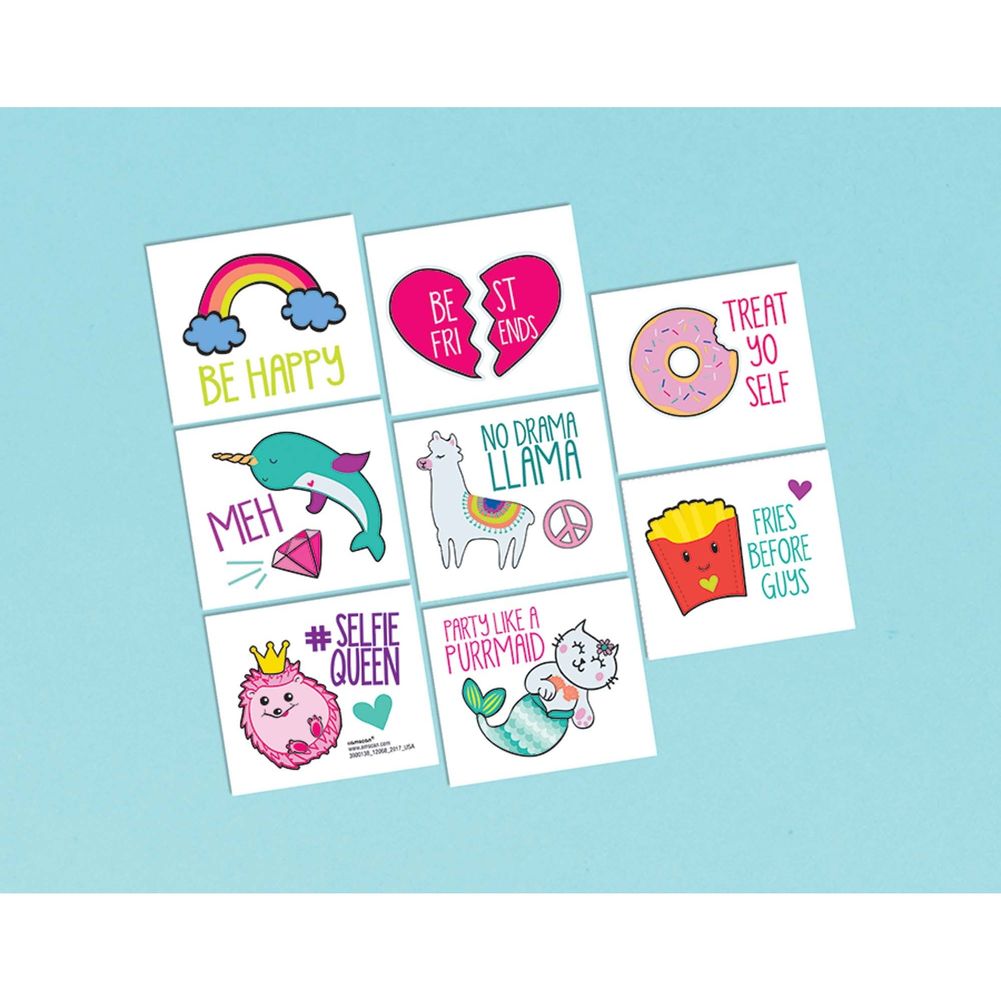 Selfie Celebration Tattoos (8 ct)