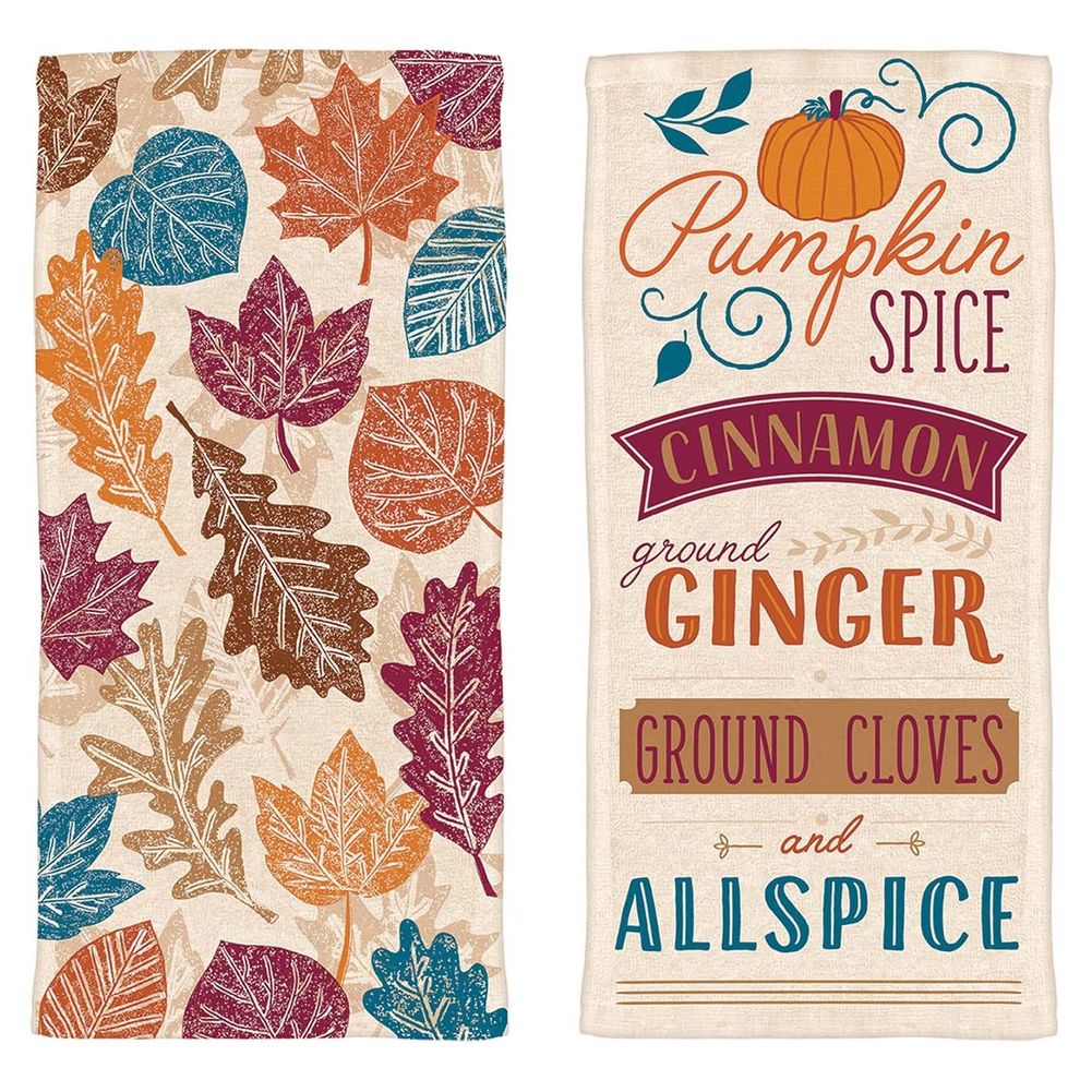 Pumpkin Spice Dish Towels (2 ct)