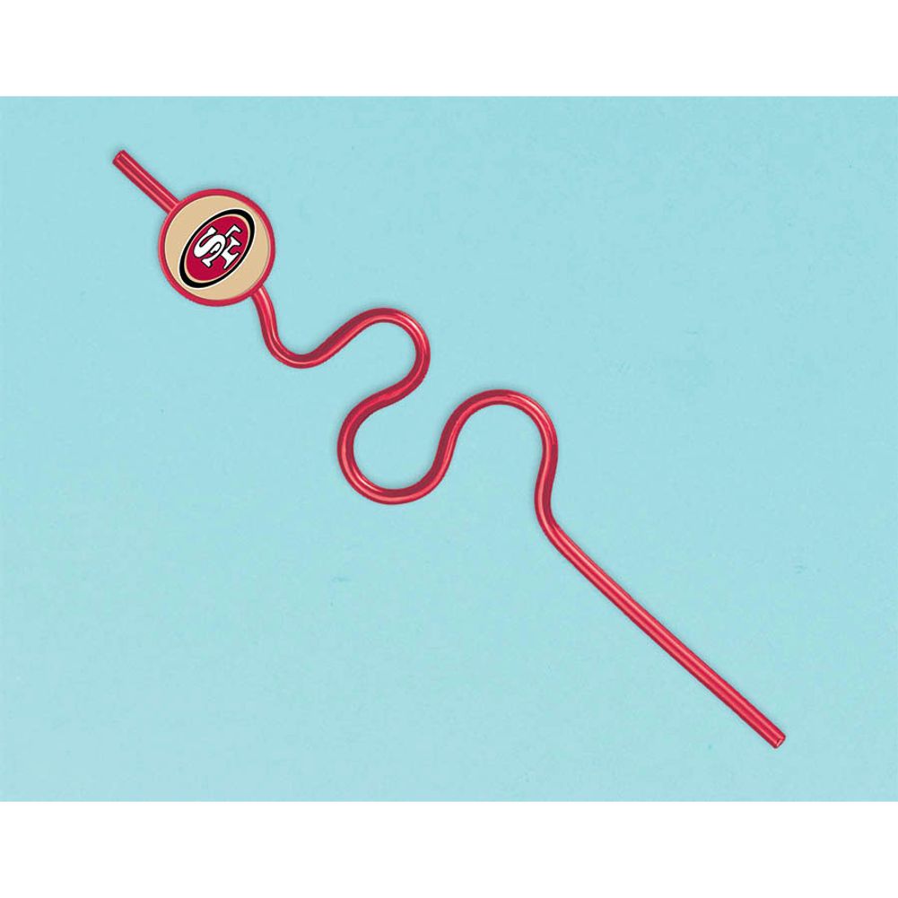 San Francisco 49ers Krazy Straws
