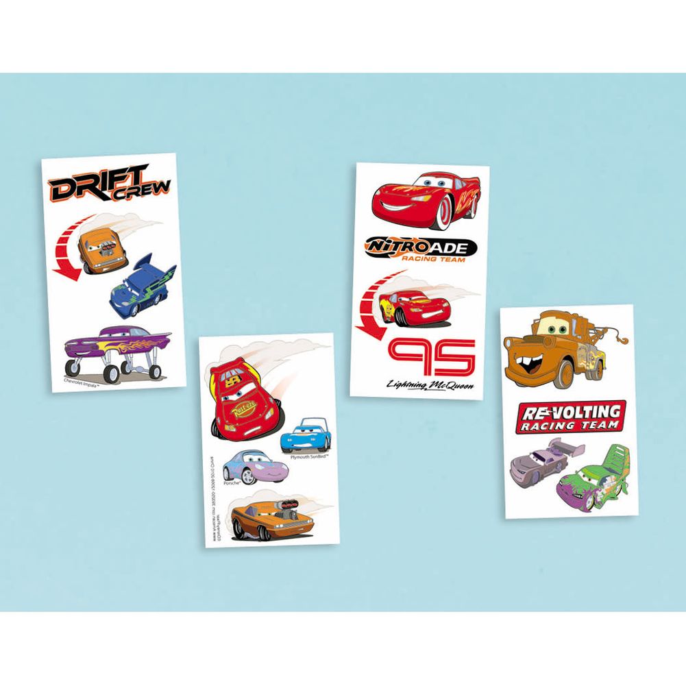 Cars Grand Prix Temporary Tattoos