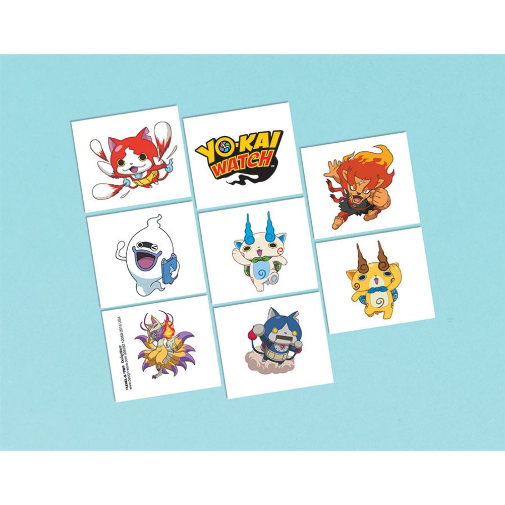 Yokai Watch Tattoos (8 ct)