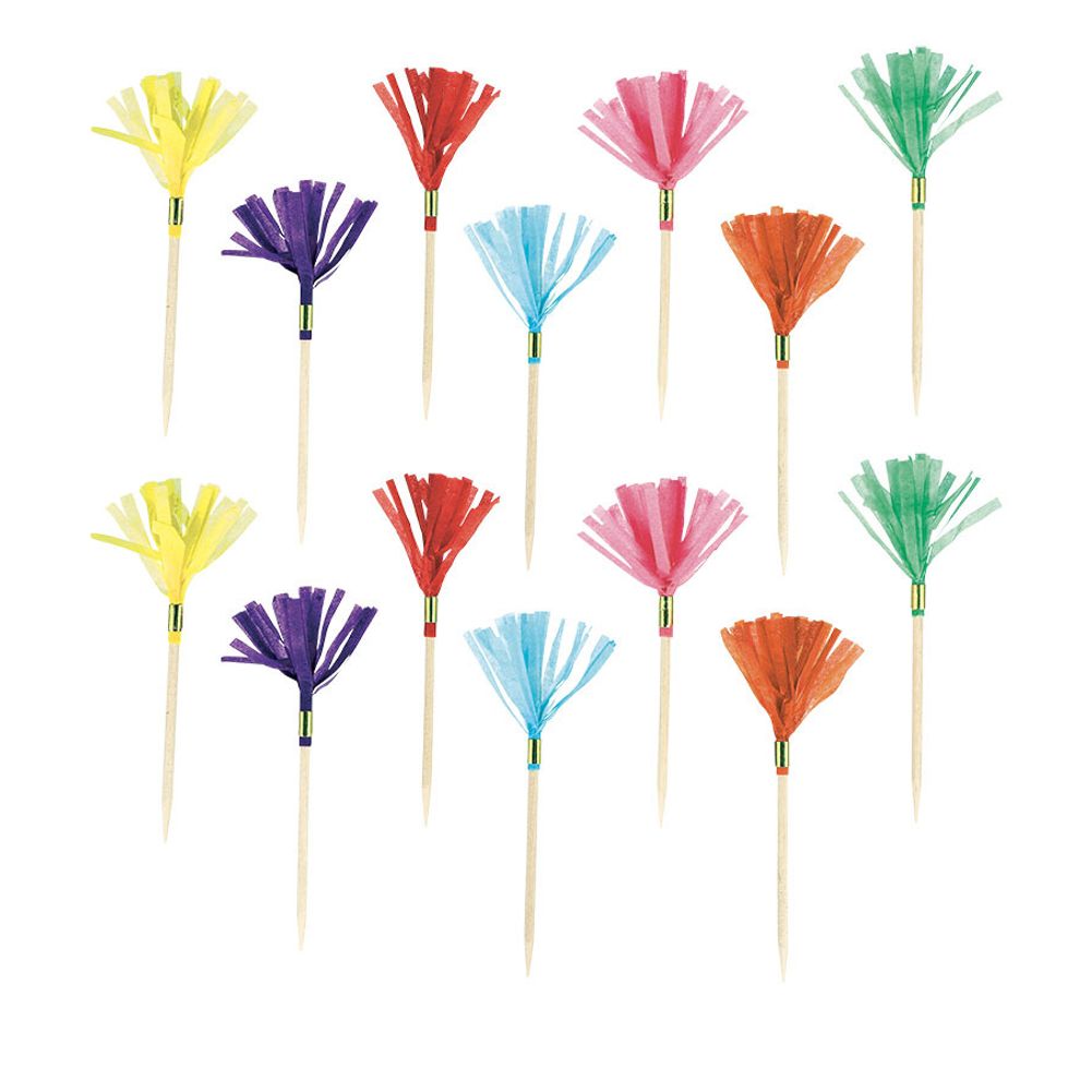 Rainbow Fringe Picks (24ct)