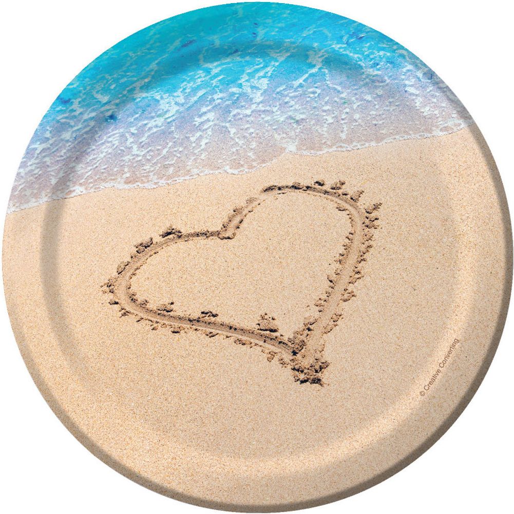 Beach Love Dessert Plates (8ct)