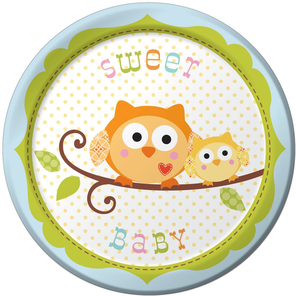 Happi Tree Boy Dessert Plates (8ct)