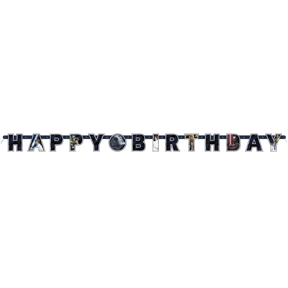 Star Wars Birthday Party Kit for 16 – 9 Inch Plates, Napkins, Table Cover, Banner, Balloons and Party Masks (58 pc) – photo 6