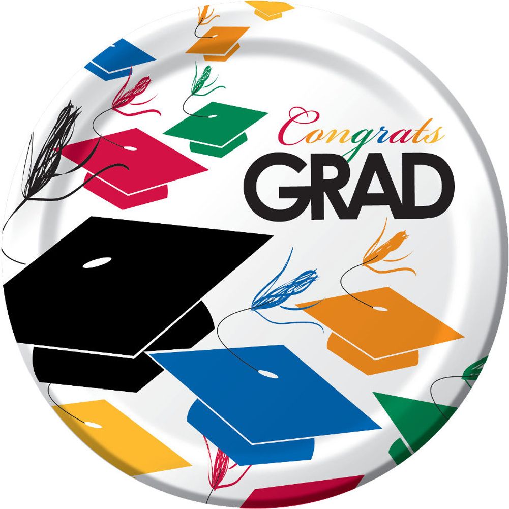 Graduation Toss Dinner Plates (8ct)