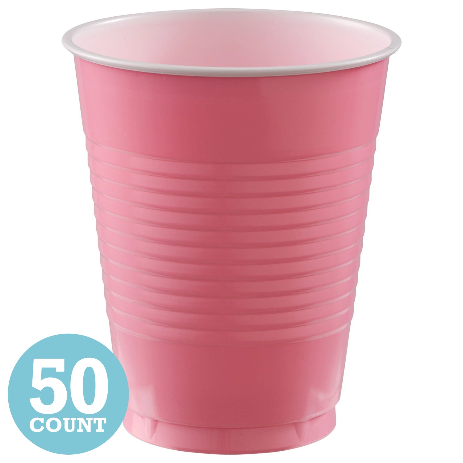 New Pink 16oz Plastic Cups (50ct)