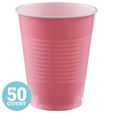 New Pink 16oz Plastic Cups (50ct)