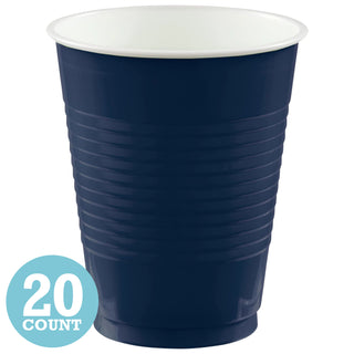 True Navy 16 oz Plastic Cups (20ct)