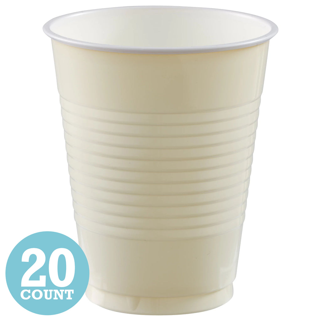 Vanilla Creme 16 oz Plastic Cups (20ct)