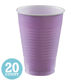 Lavender 12 oz Plastic Cups (20ct)