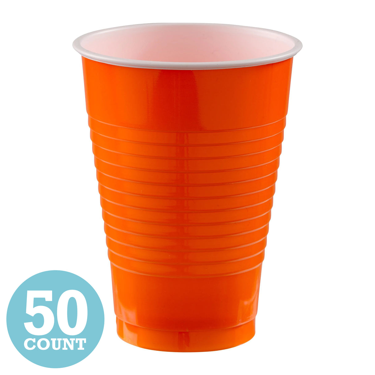 Orange Peel 12 oz Plastic Cups (50ct)