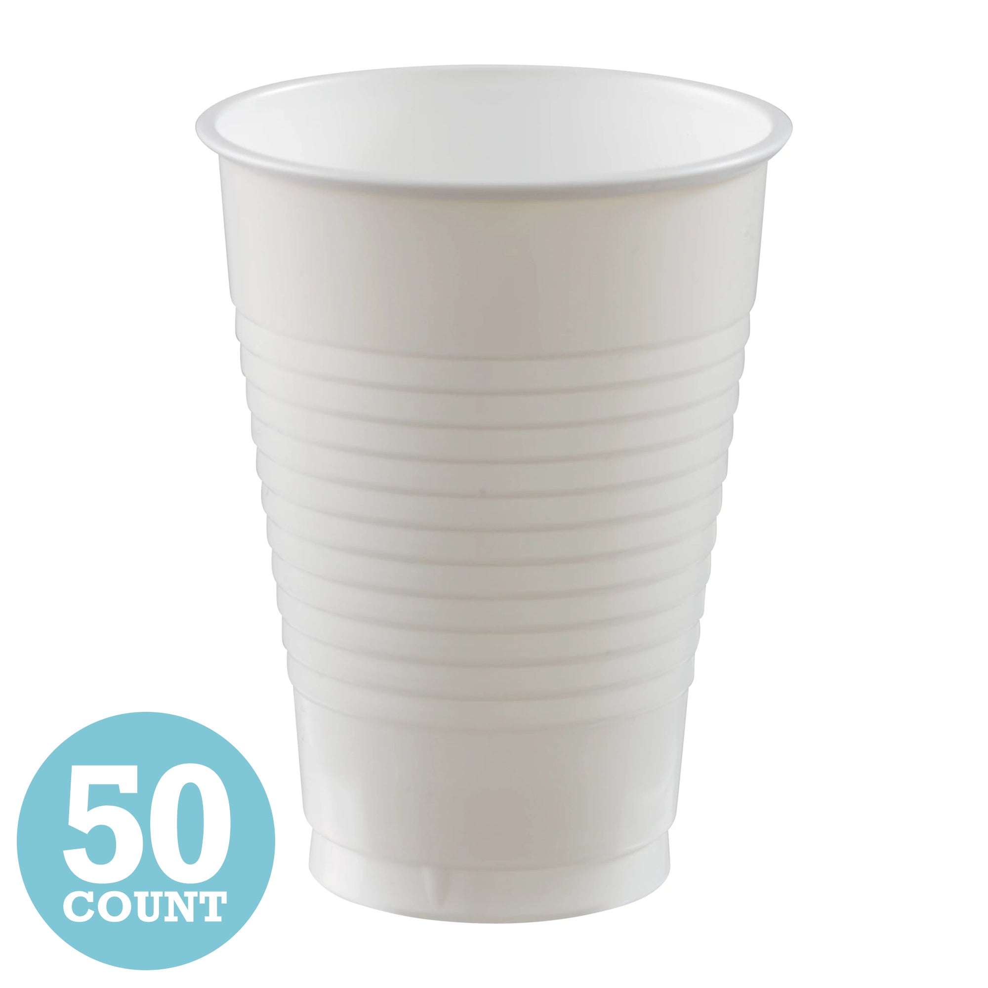 Frosty White 12 oz Plastic Cups (50ct)