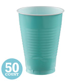 Robins Egg Blue 12 oz Plastic Cups (50ct)