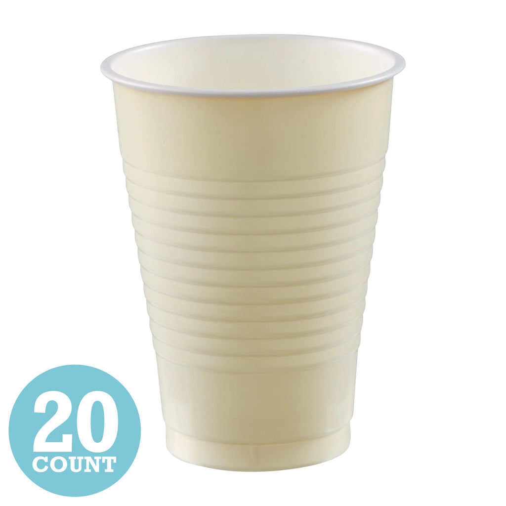 Vanilla Creme 12 oz Plastic Cups (20ct)