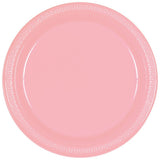 New Pink Plastic Dessert Plates (20ct)