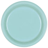 Robins Egg Blue Plastic Dessert Plates (20ct)