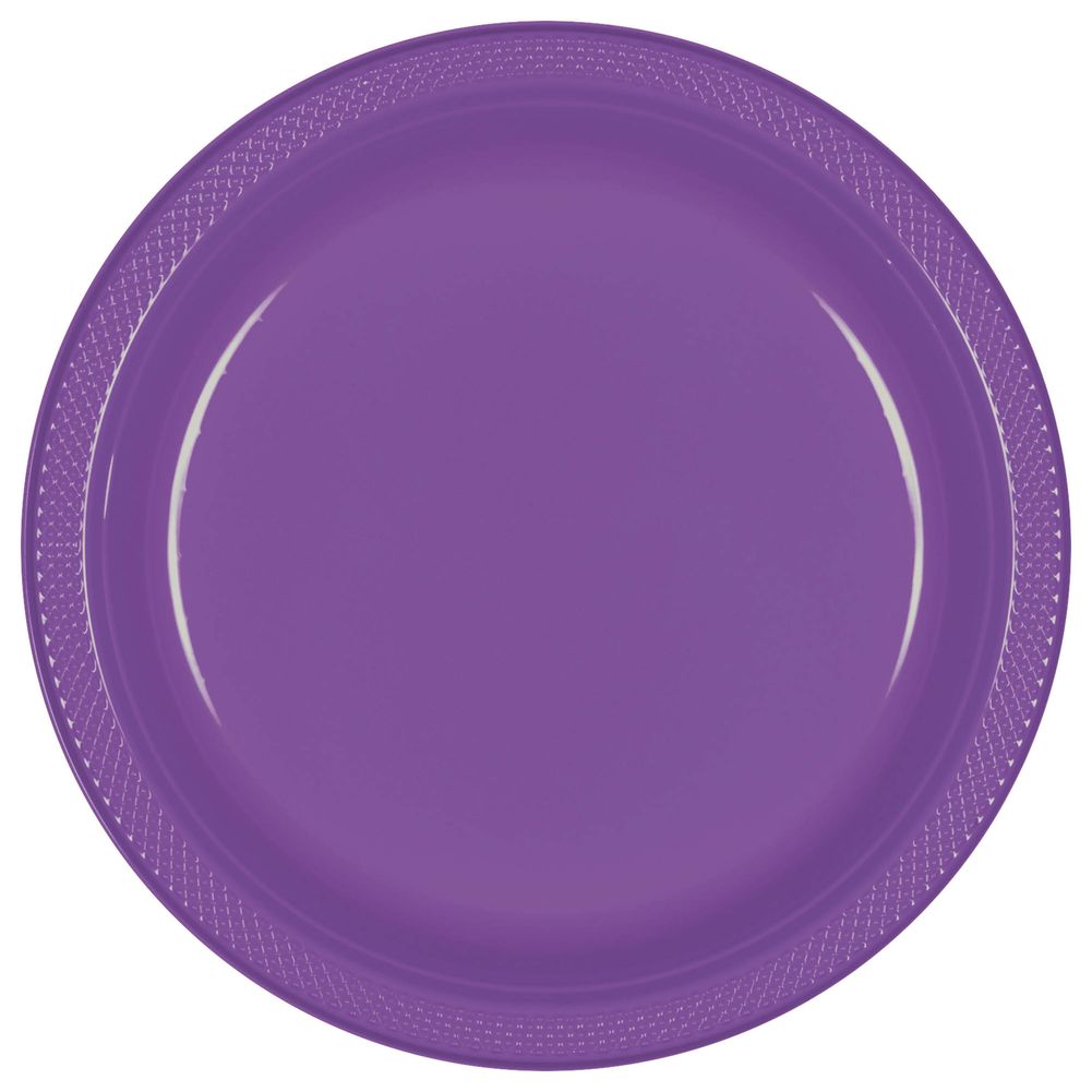 Purple Plastic Dessert Plates (20ct)