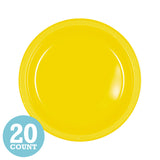 Yellow Sunshine Plastic Dessert Plates (20ct)