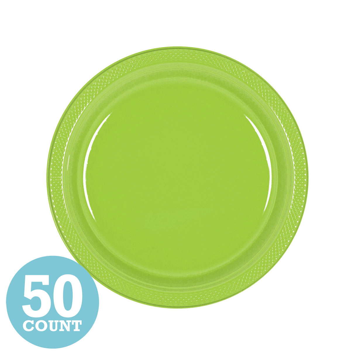 Kiwi Plastic Dessert Plates (50ct)