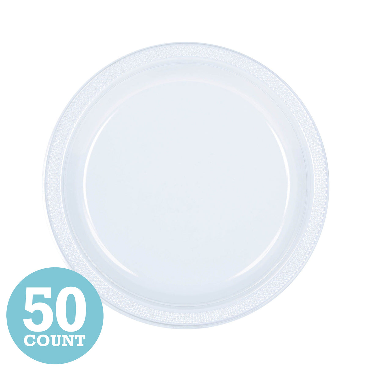 Clear Plastic Dessert Plates (50ct)