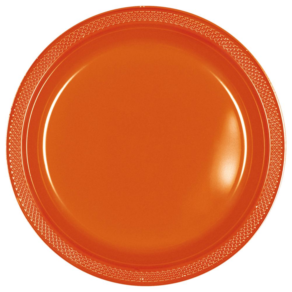 Orange Peel Plastic Dinner Plates (20ct)