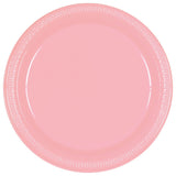 New Pink Plastic Dinner Plates (20ct)