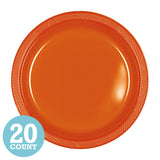 Orange Peel Plastic Dinner Plates (20ct)