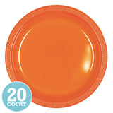 Orange Peel Plastic Banquet Plates (20ct)