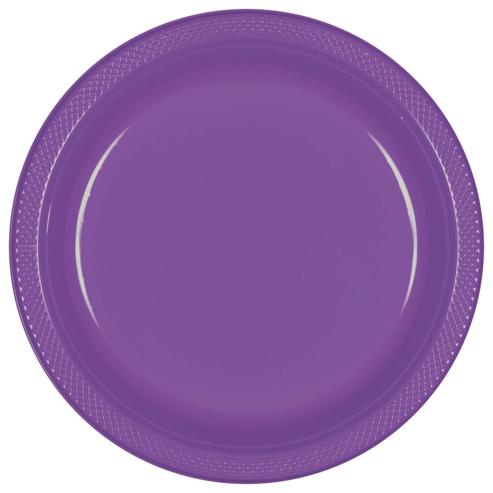 Purple Plastic Banquet Plates (20ct)