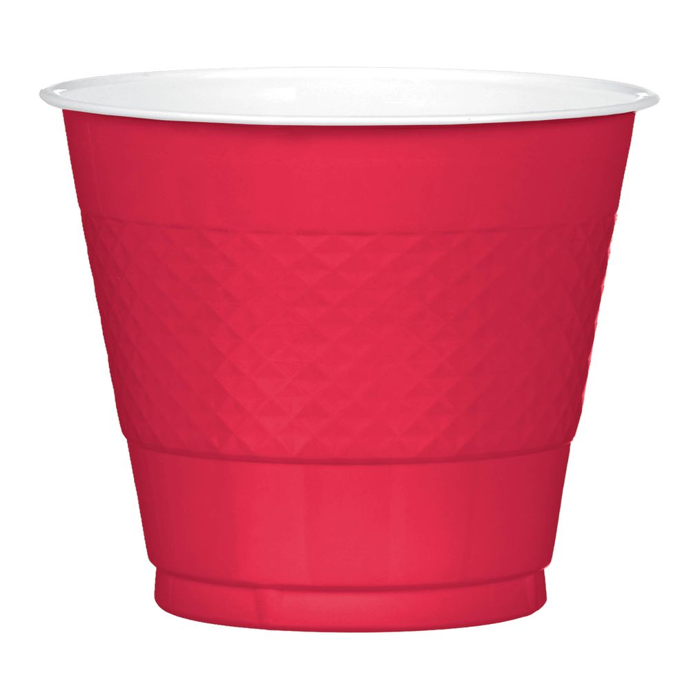 Apple Red 9oz Plastic Cups (20ct)