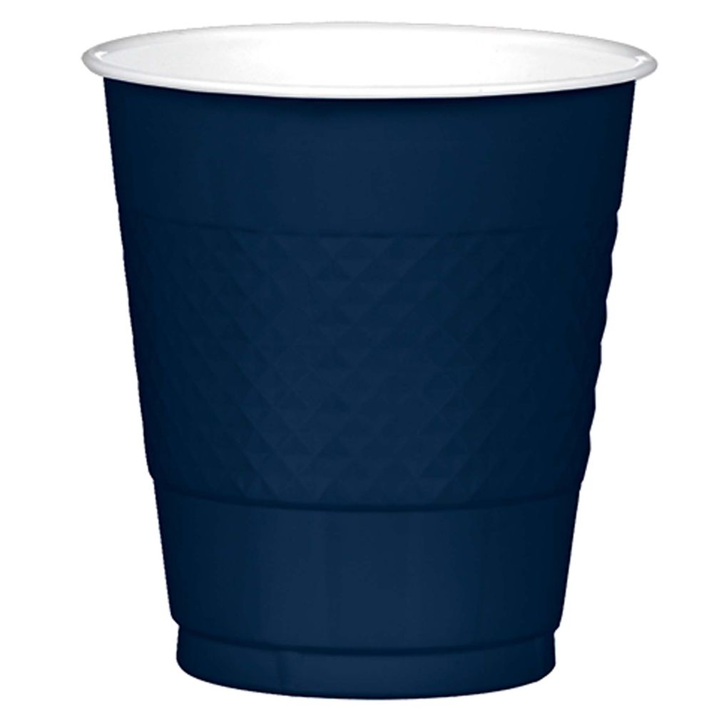True Navy 12 oz Plastic Cups (20ct)