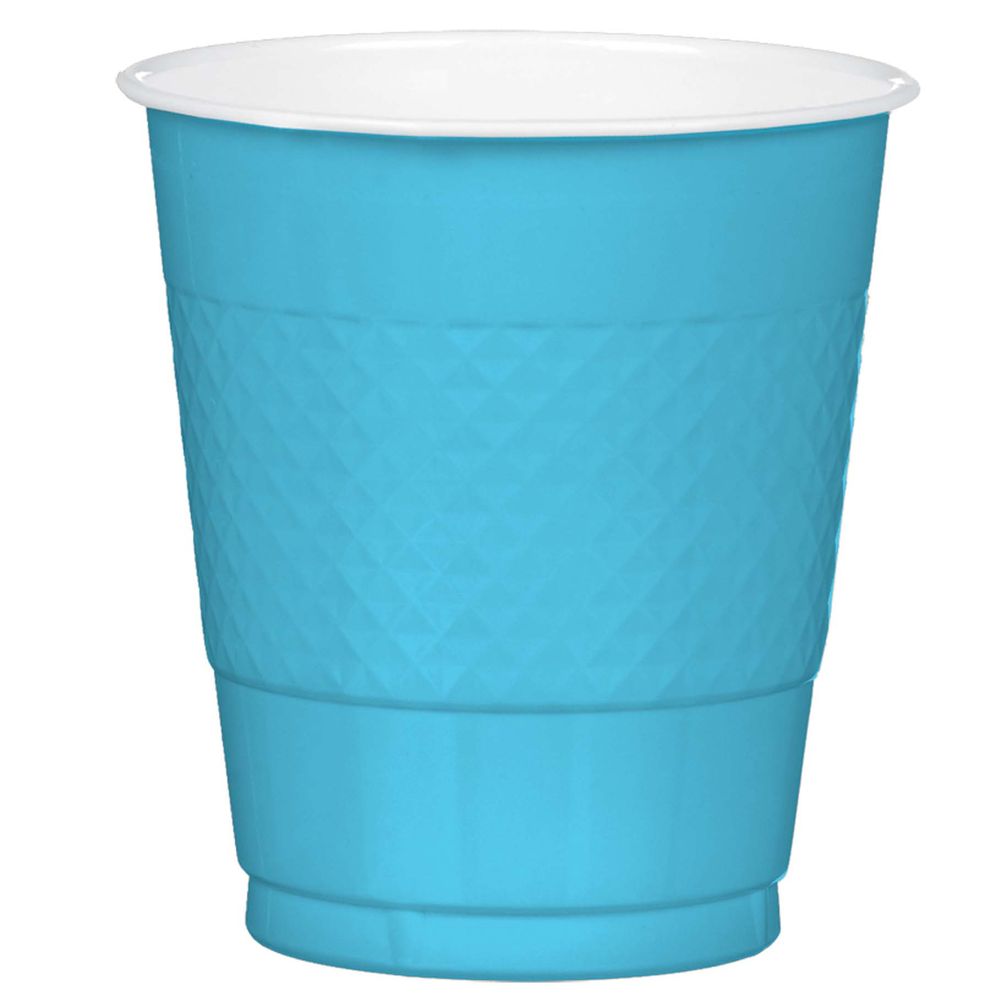 Caribbean Blue 12oz Plastic Cups (20ct)