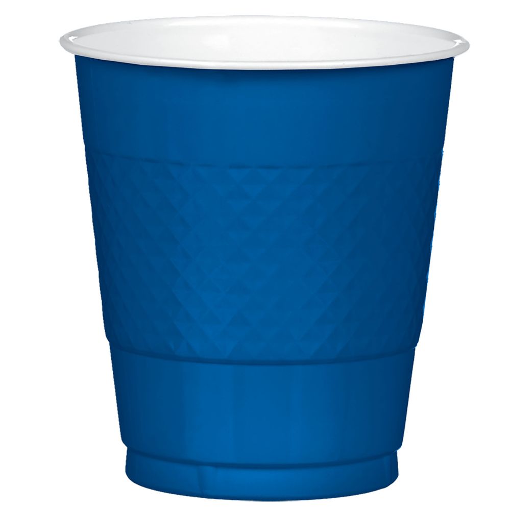 Navy Flag Blue 12oz Plastic Cups (20ct)