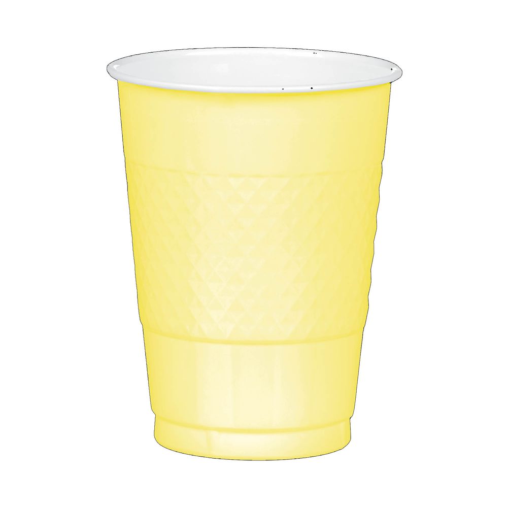 Light Yellow 16 oz Plastic Cup 20 ct
