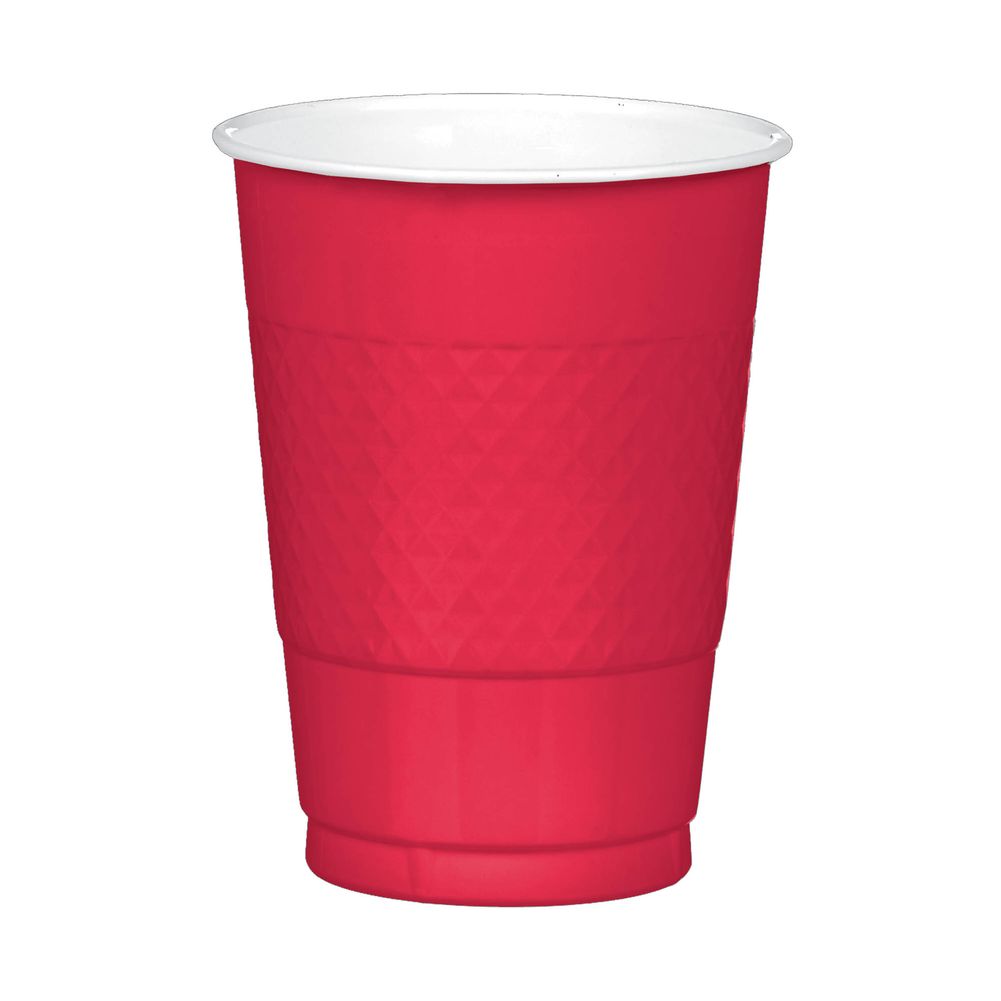 Apple Red 16 oz Plastic Cups (20ct)