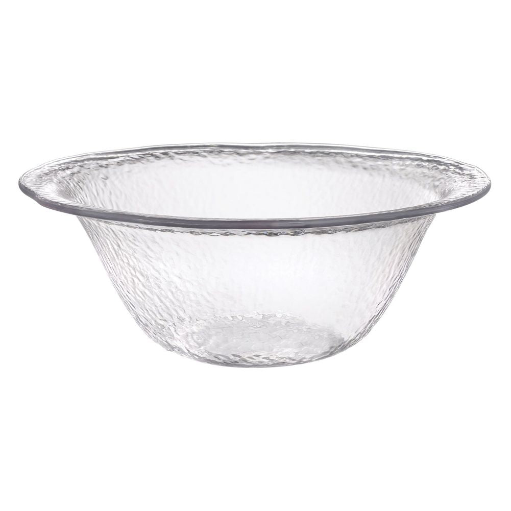 Hammered Clear Serving Bowl