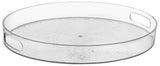 Premium Plastic Hammered Clear Serving Tray