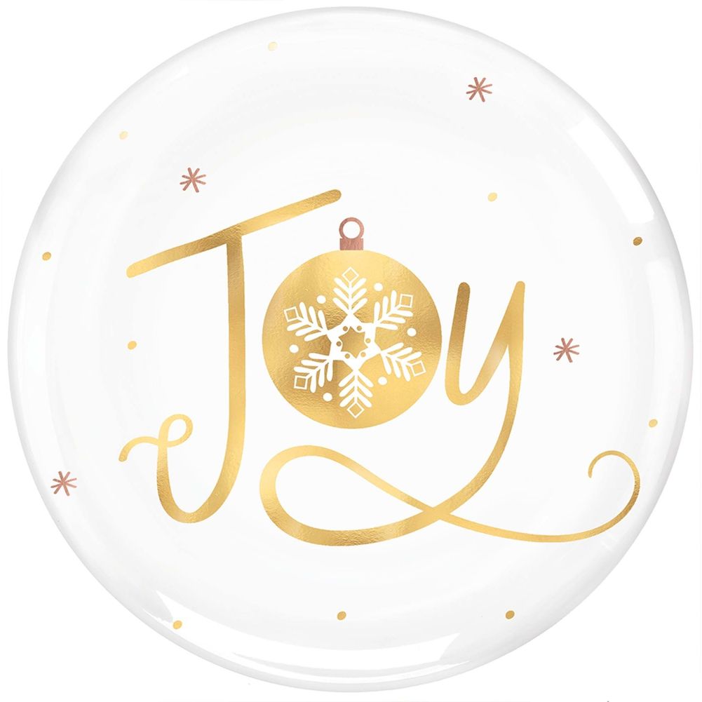 Joy Plastic Dessert Plates (4 ct)