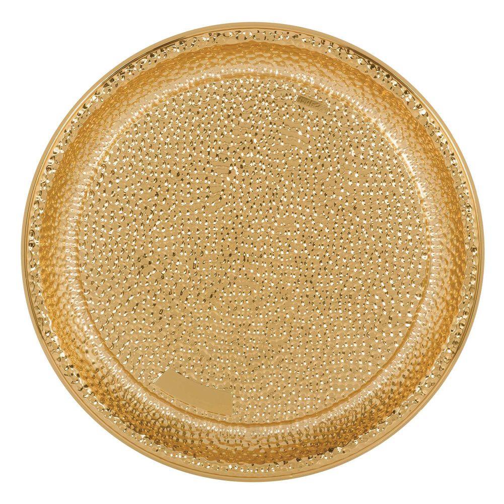 Hammered Plastic Tray - Gold