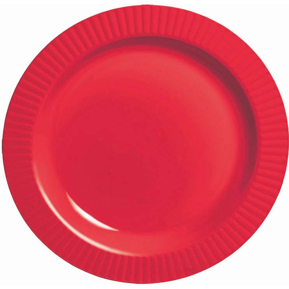 Premium Red Dessert Plates