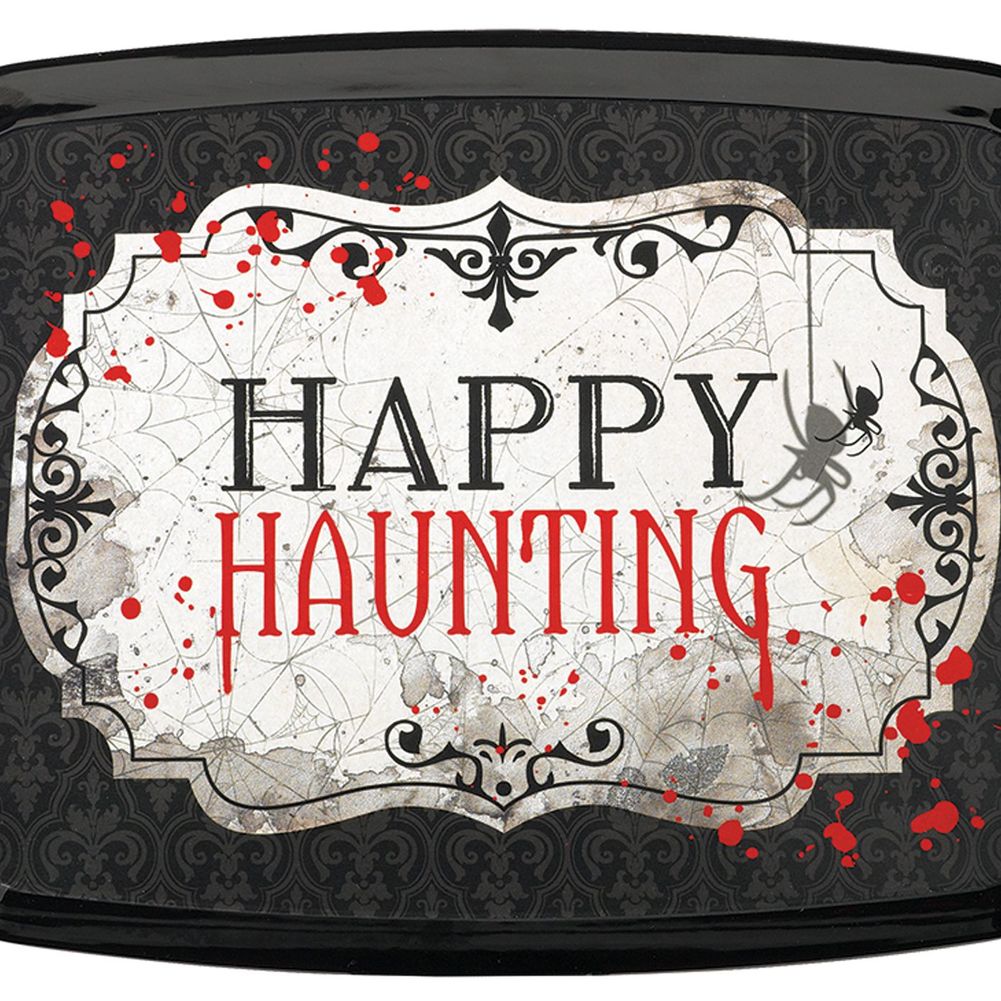 Happy Haunting Rectangle Tray w/ Handles