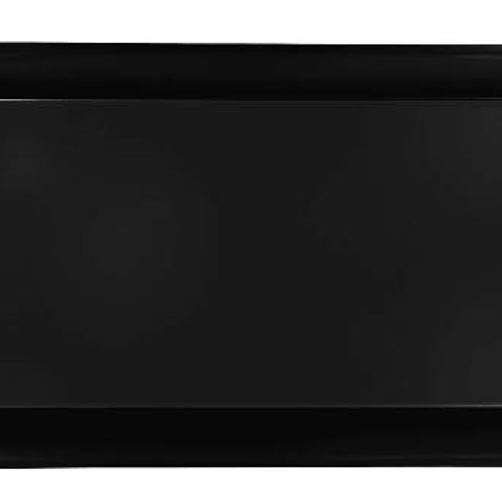Black Plastic Rectangular Platter