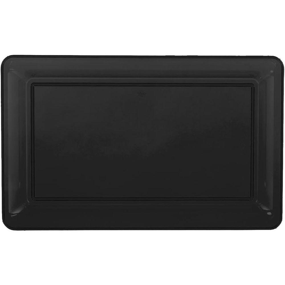 Black Plastic Rectangular Platter