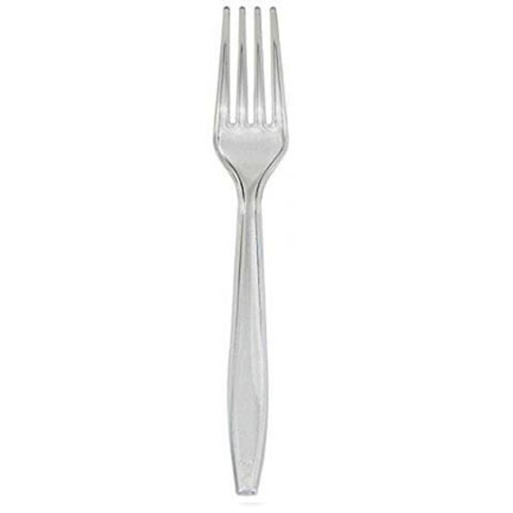 Clear Midweight Plastic Forks (100ct)