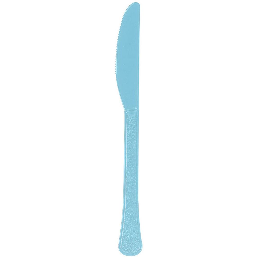 Caribbean Blue Midweight Plastic Knives (100ct)