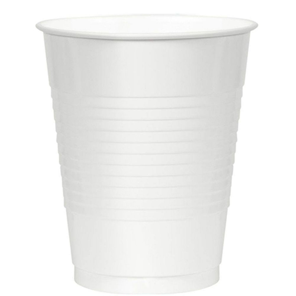 Frosty White 12 oz Plastic Cups (50ct)