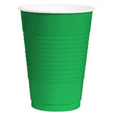 Festive Green 16 oz Plastic Cups (50ct)
