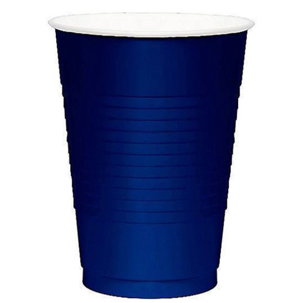 Bright Royal Blue 16oz Plastic Cups (50ct)