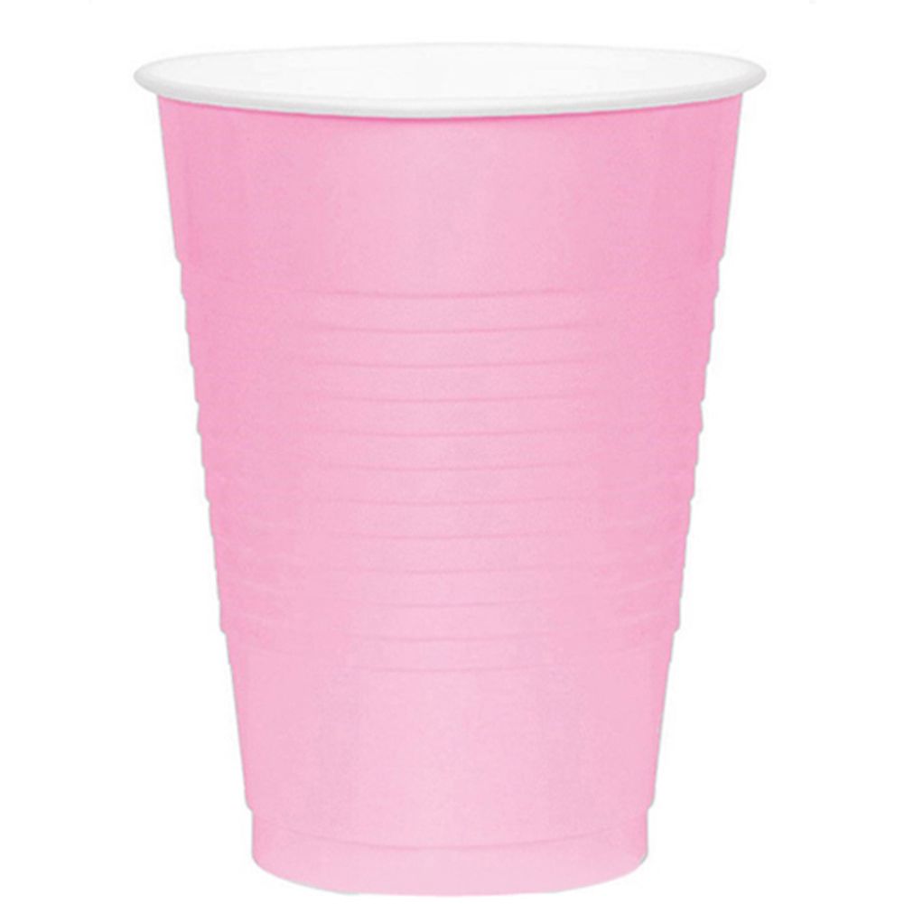 New Pink 16oz Plastic Cups (50ct)